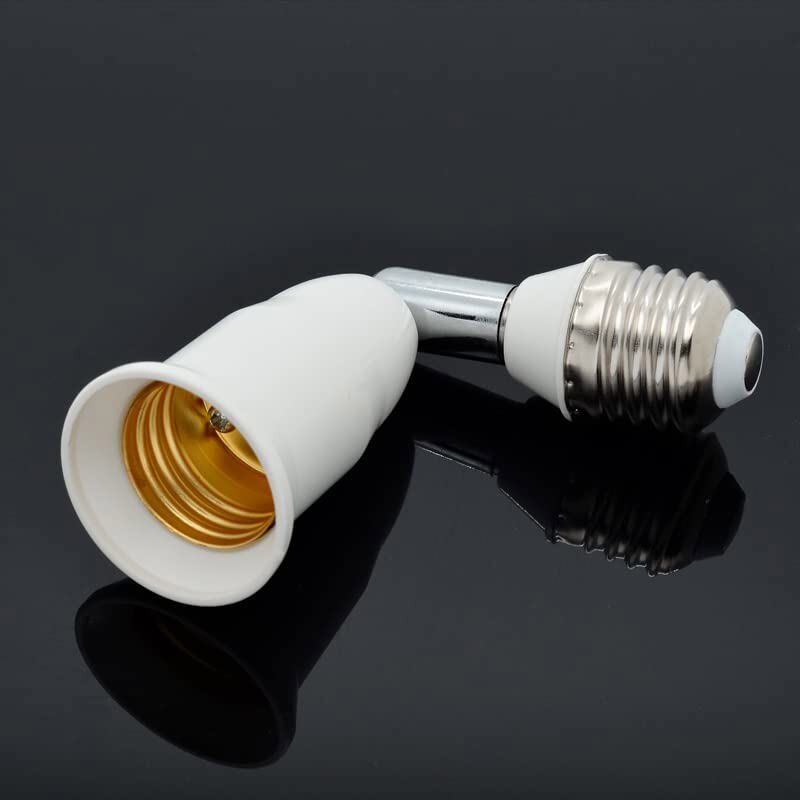 8 Pack E26/E27 Light Socket Extender 4.5 Inch Extension Adjustable Vertical 90°