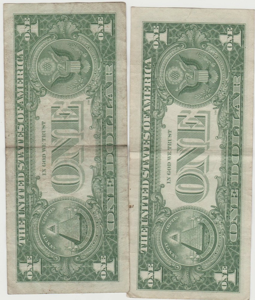 2 1957 Silver Certificates(circulated))