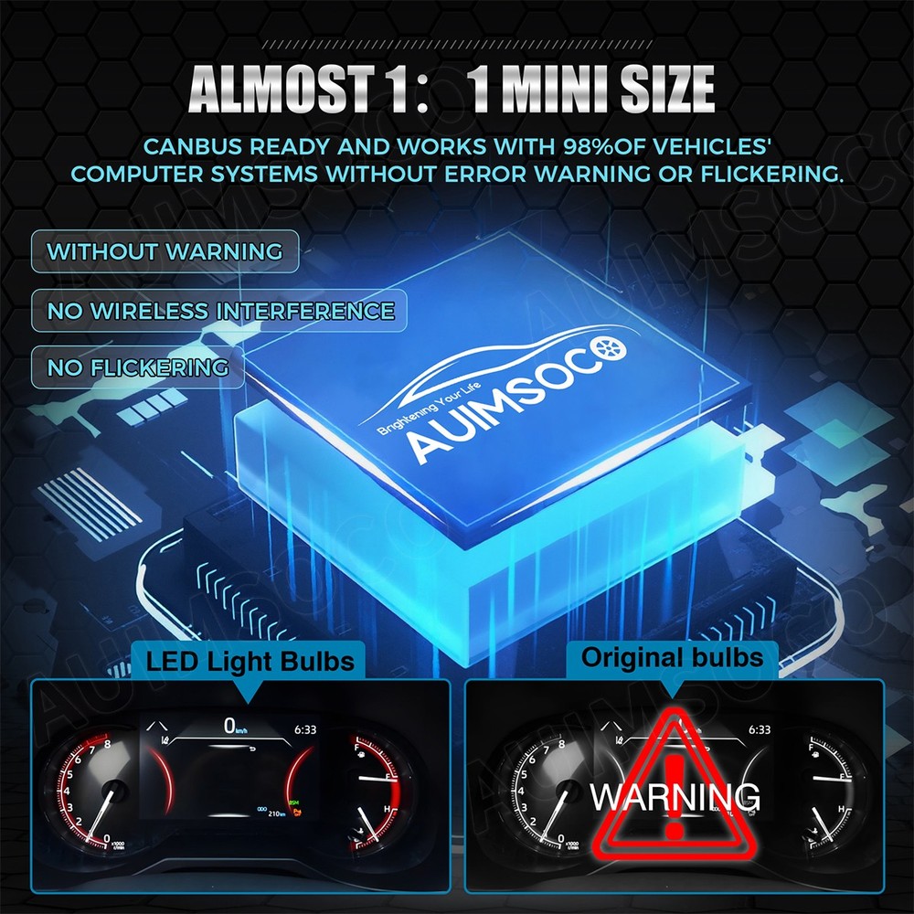 6x LED Headlight Bulbs Cool White Super Bright For Chrysler Pacifica 2017-2020