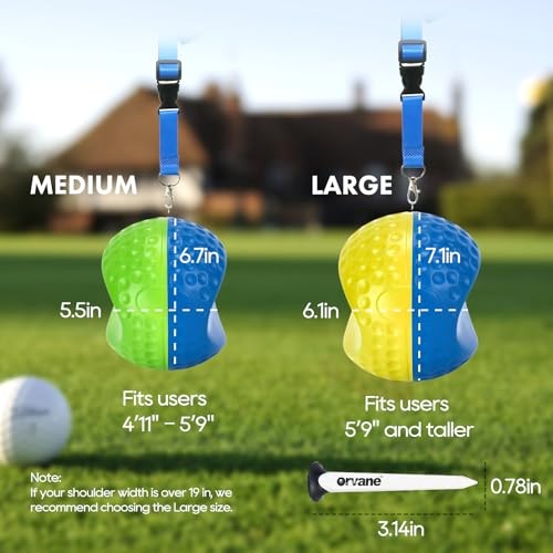 Golf Training Aid Ball – Forearm Connection Swing Trainer for Medium