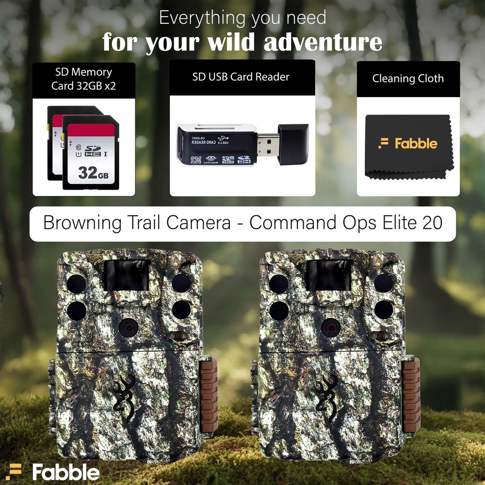 Browning Command Ops Elite 20 Trail Camera Bundle