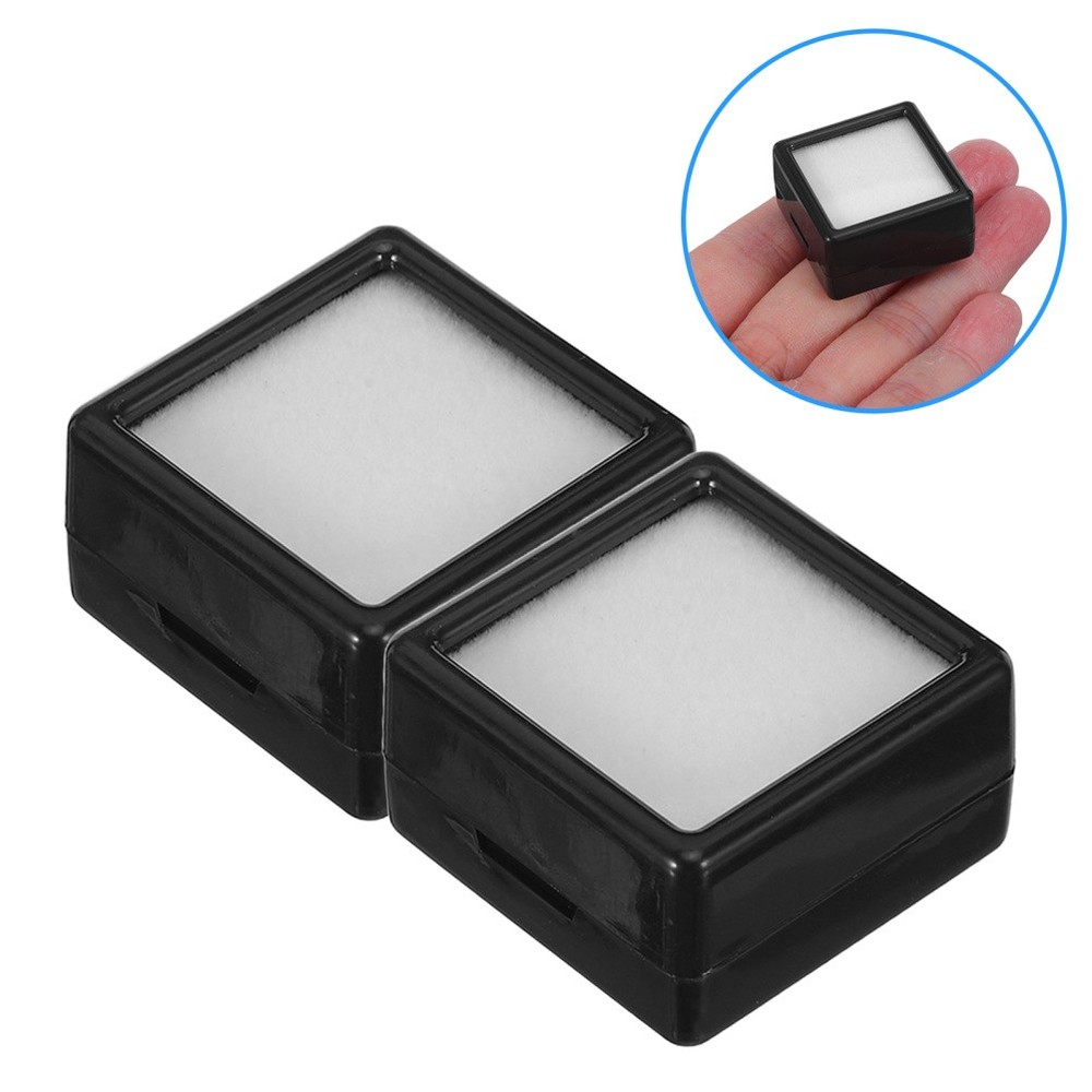 20 Pcs Small Gems Display Box Packing Boxes for Jewelry Square Container