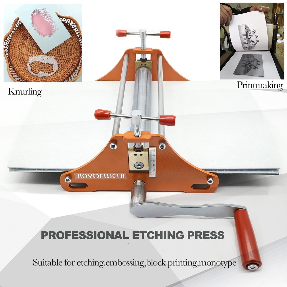 Printing Press Basic Etching Machine All Metal Structure 11"L x 10"W x 7.2"H