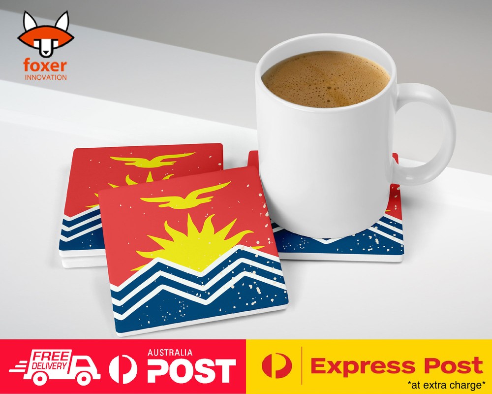 COASTER COFFEE DRINKING MAT|KIRIBATI COUNTRY FLAG 252