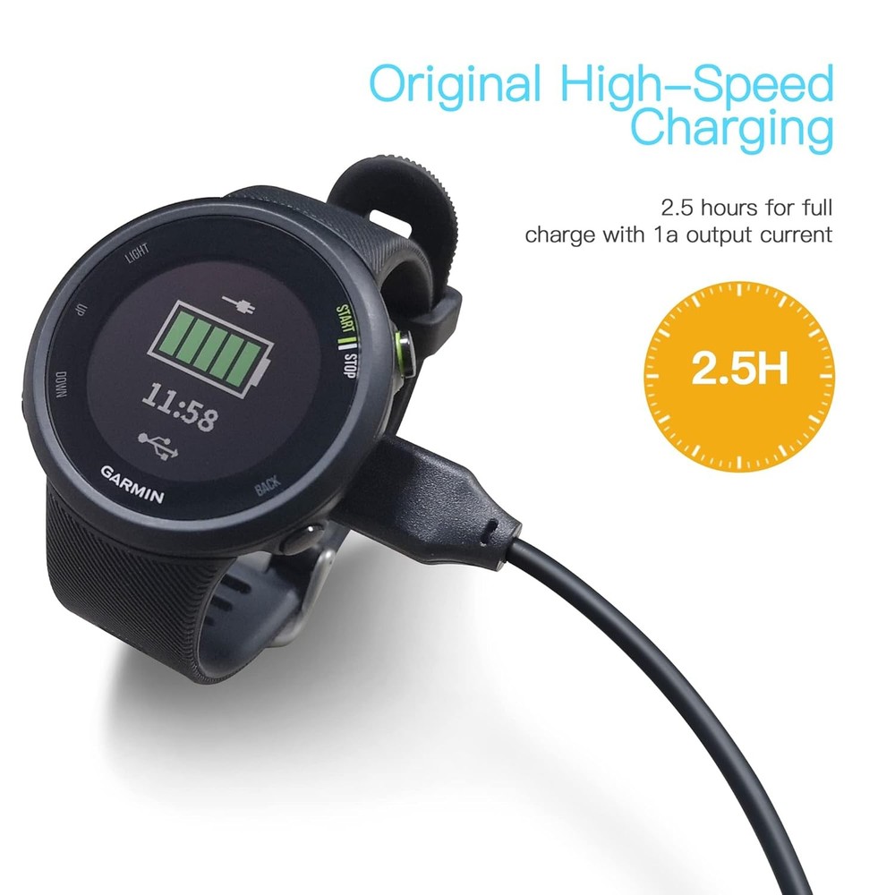 AWINNER 𝐔𝐩𝐠𝐫𝐚𝐝𝐞𝐝 Compatible for Garmin Watch Charger Cab