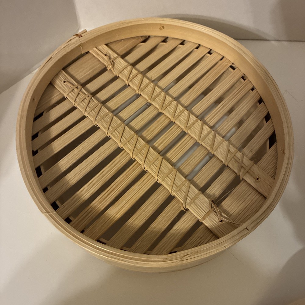 Bamboo Steamer Baskets | 3 Piece Set | 2 Baskets , 1 Lid