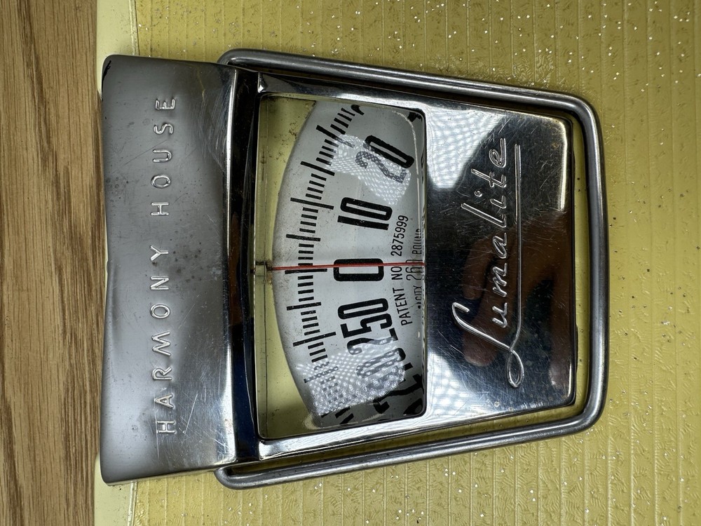 Vintage Harmony House Bathroom Scale Top Handle Yellow - Light Doesn’t Work