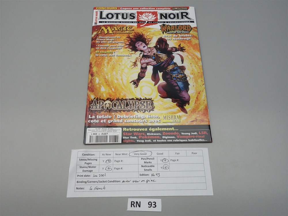 Lotus Noir: Issue 43 (French copy)