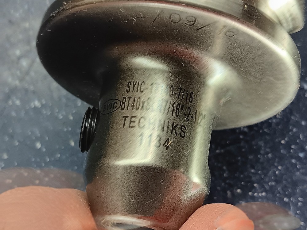 Techniks BT40 7/16" ID Solid End Mill Tool Holder SYIC-17140 Lathe Tooling .4375