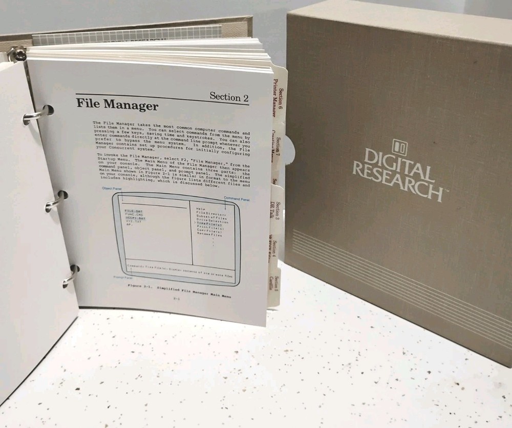 Digital Research Concurrent PC-DOS 4.1 System Builders Guide-85' Binder & Disks
