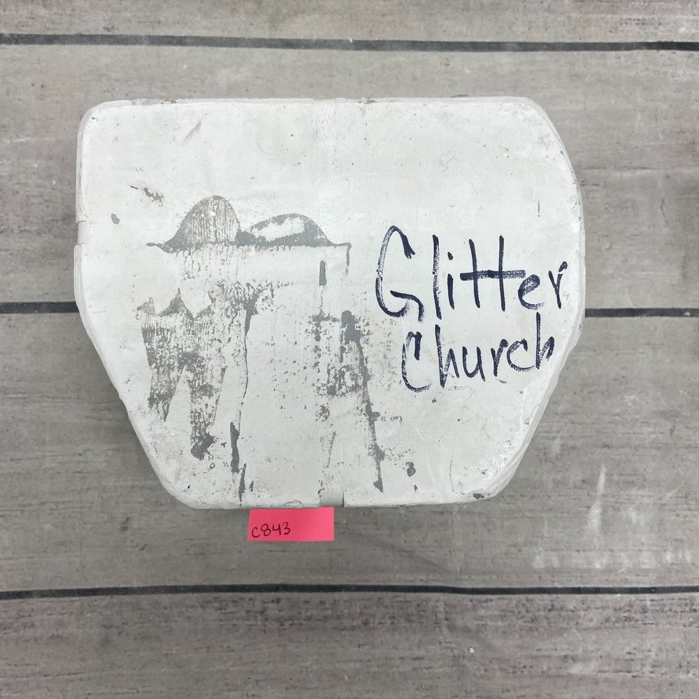 2014 Clay Magic Ceramic Casting Mold Glitter Church #3731