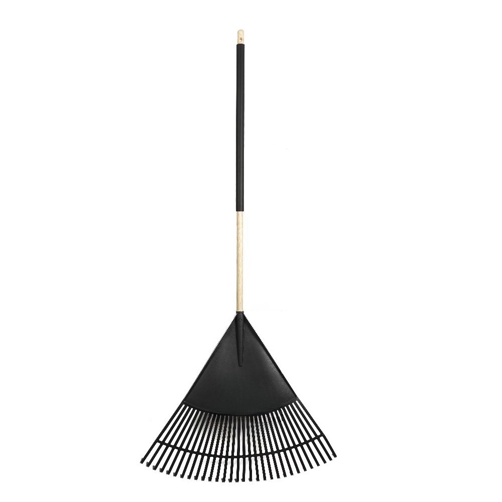 30-inch Wood and Poly Leaf Rake
