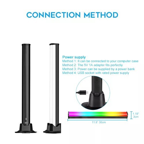 Smart LED Ambiance Backlight TV Light Bars Music Sync Kit APP & Remote