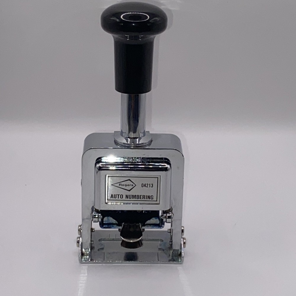 Rogers 04213 Automatic Numbering Machine Stamp