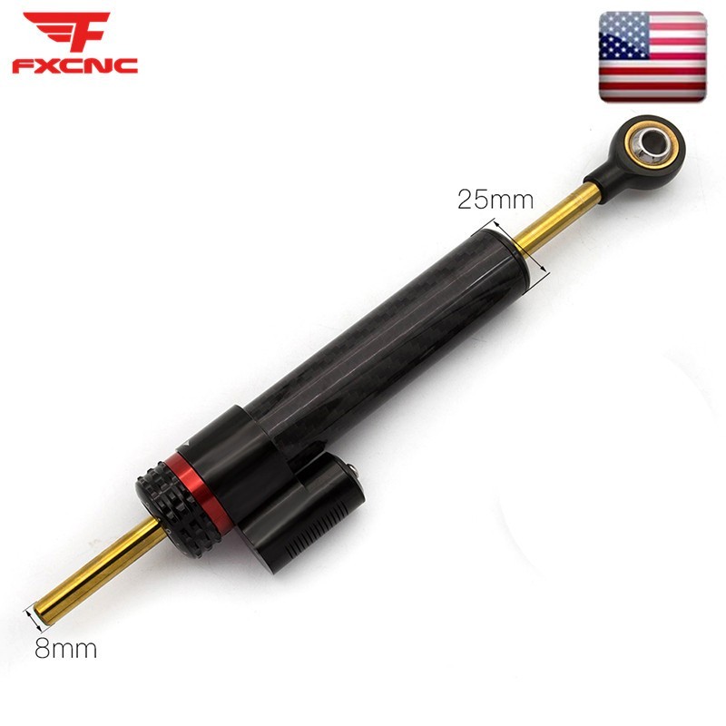 Carbon Fiber Universal Steering Damper Linear Stabilizer Reversed Adjustable