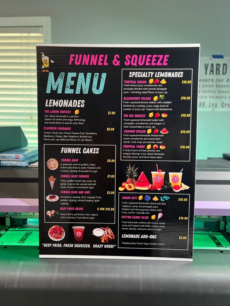 A-Frame Sidewalk Signs – Custom Printed, Your Design, Both Sides