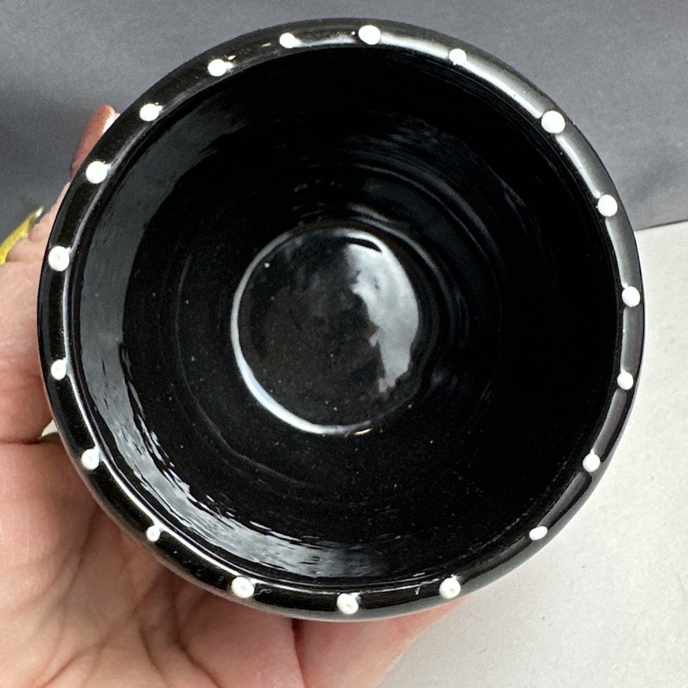 Small Cat Cup/ Pot Signed D Grant