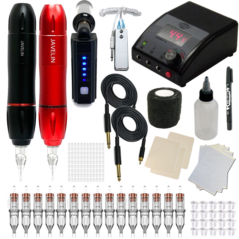 Javelin Wireless Tattoo Pen Apprentice Kit - 85 Piece Set