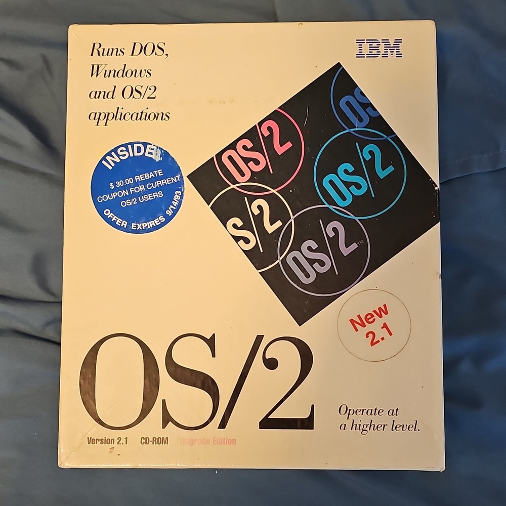 IBM OS/2 Version 2.1 Upgrade Edition CD-ROM Operating System English