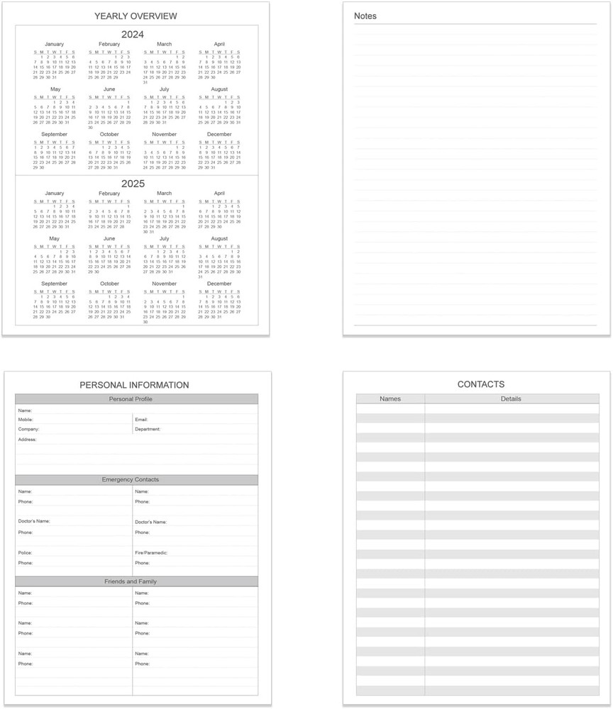 Lab Notebook/Laboratory Notebook - (.25" Grid Format), Laboratory Notebook Quad