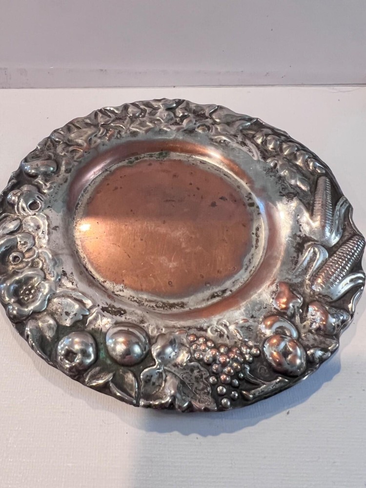 silver over copper small plate