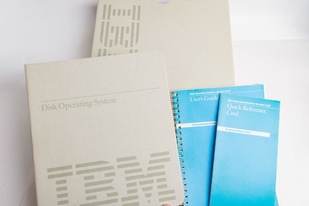 IBM DOS 3.3 Disk Operating System Manuals with Disks First Edition