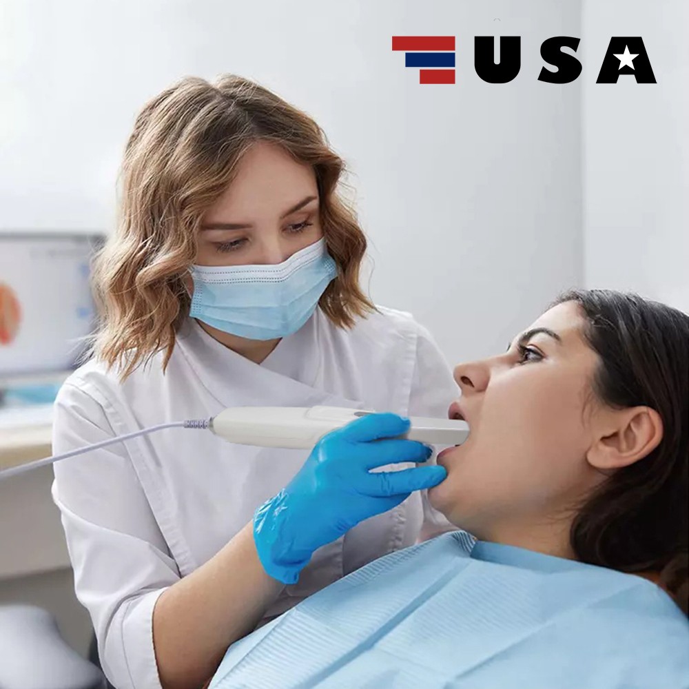 3D Scanner W/Scanning Software Dental Intraoral Scanner + Protective Tip & Cable
