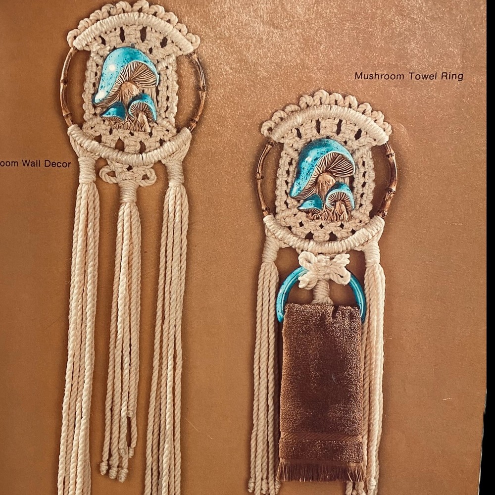 Vintage Macrame Pattern Book Craft Designs Plant Wall Decors