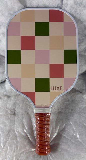 LUXE Pickelball Paddle in Party Checker Design