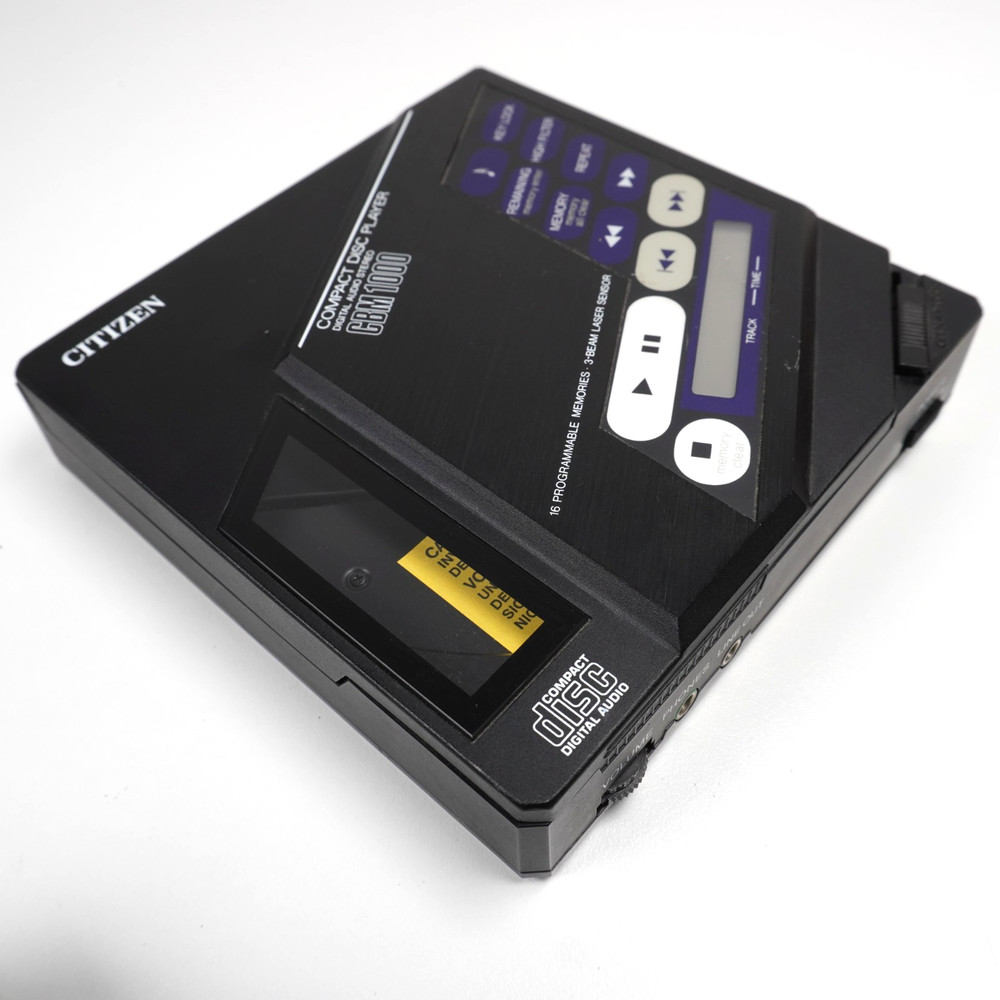 Citizen CBM 1000 Digital CD Discman Compact Disc + Battery Pack - Working!