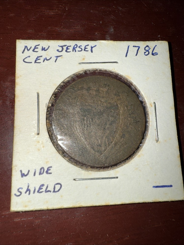 1786 New Jersey Cent Wide Shield Coin