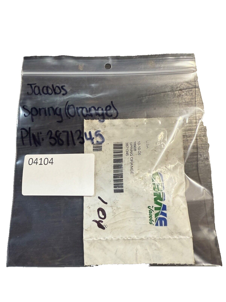 Jacobs OEM Orange Spring P/N: 3871345