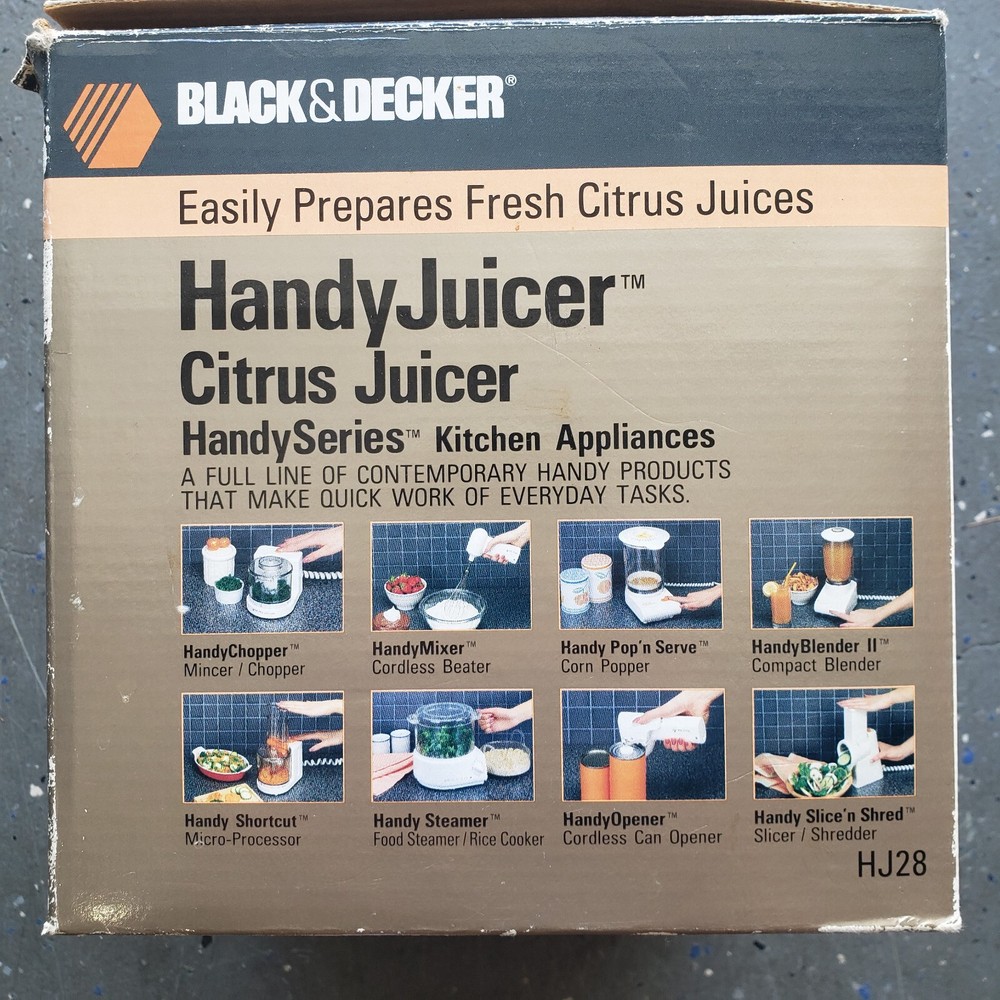Black & Decker Model HJ28 Handy Juicer, Open Box