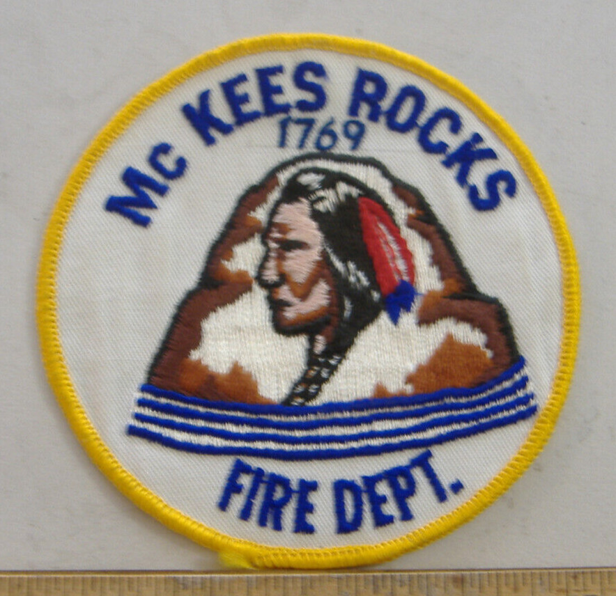 MC KEES ROCKS FIRE DEPT    PENNSYLVANIA  FABRIC   PATCH