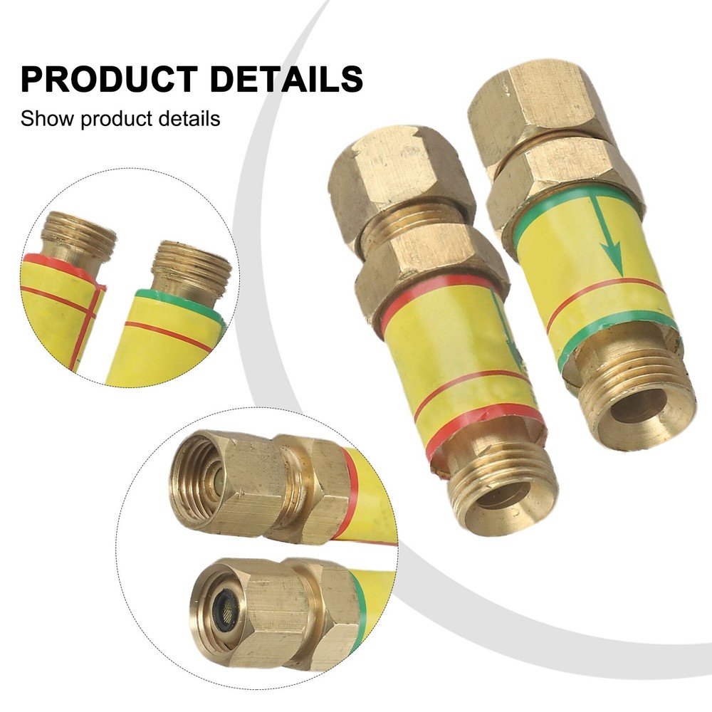 Oxygen+Acetylene Arrestor 1 Set Acetylene Arrestor Arrestor Check Valve
