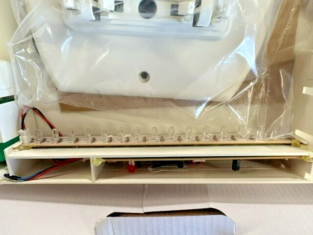 2-Light Plastic LED White Exit Sign with Red Light Up Exit Emergency Combo LED