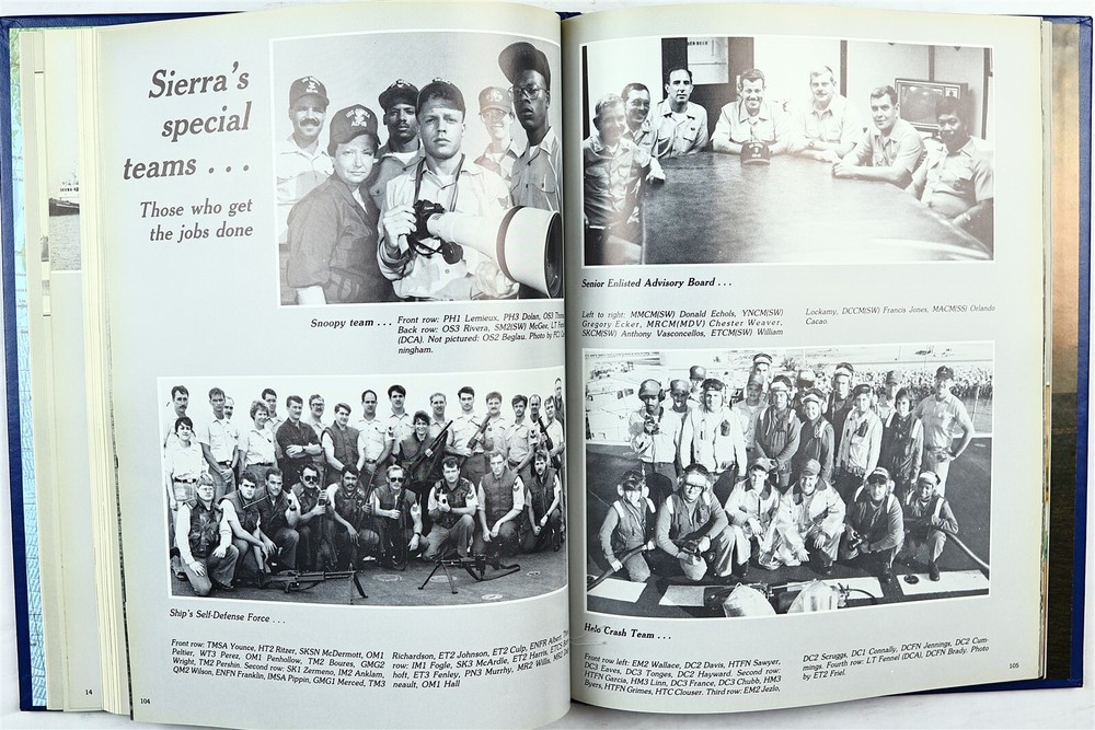 USS Sierra (AD-18) 1990 Mediterranean Deployment Cruise Book