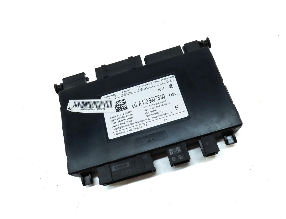 2013 MERCEDES E-CLASS COUPE (W207) FRONT LEFT DRIVER SEAT CONTROL MODULE