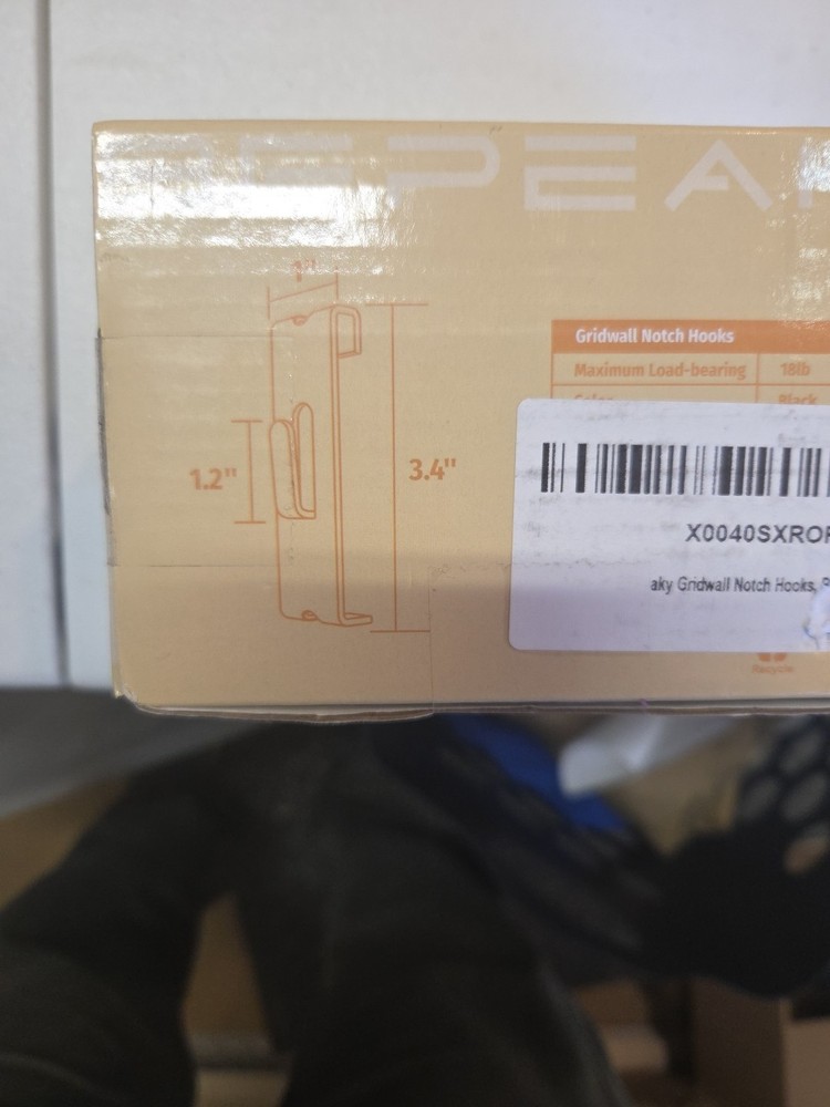 24 Pack Gridwall Notch Hooks