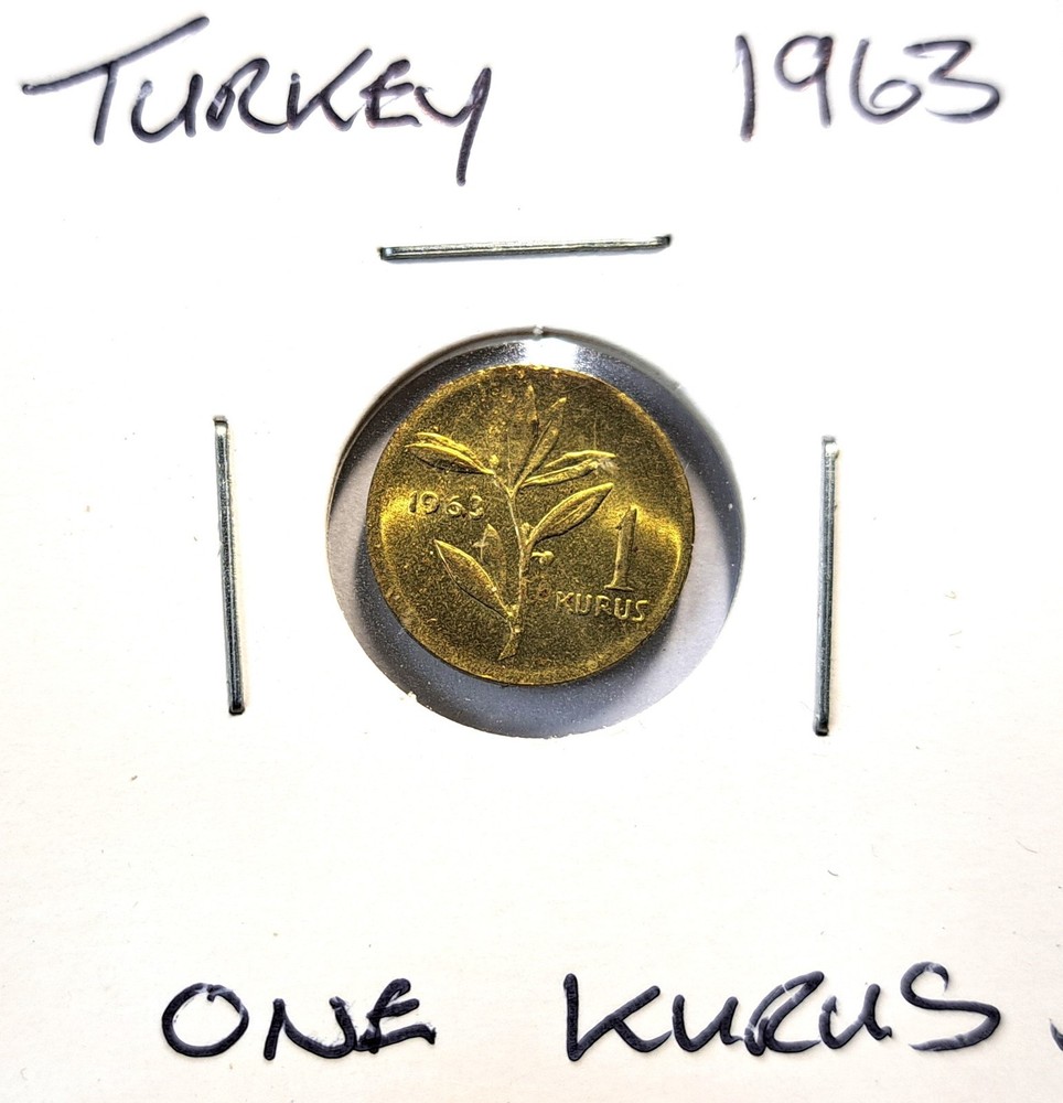 @@@  A SUPERB TURKEY 1963 ONE KURUS @@@