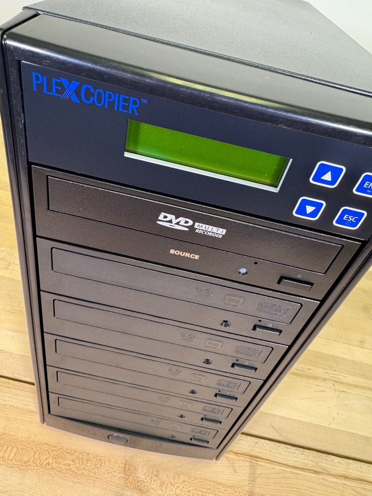 PlexCopier 1 to 5 DVD CD Plextor Disc Copy Duplicator System Tower