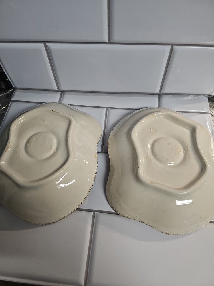 1950s USA Pottery Candleholders Atomic Pair