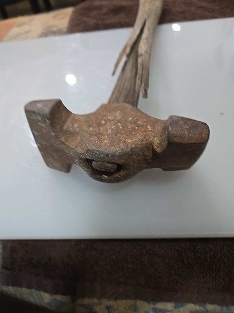 Antique Off Set Blacksmith Forging Hammer.