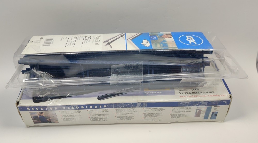 GBC Desktop VeloBinder Document Strip Binding System w/ 25 VeloBind Spines