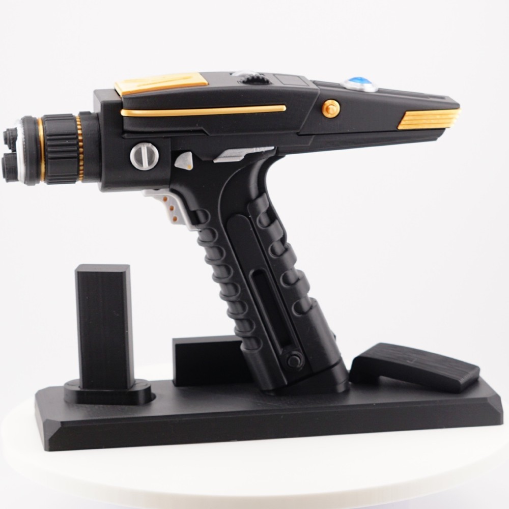 Star Trek Discovery Type 2 - Black - Phaser 3D Printed Prop w/ Moving Trigger