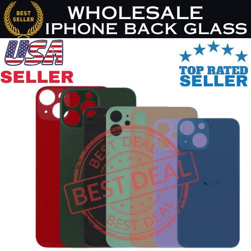 Back Glass For iPhone 8/X/11/12/13/14/Pro Max +Pre-Installed Adhesive ✅Big Hole✅