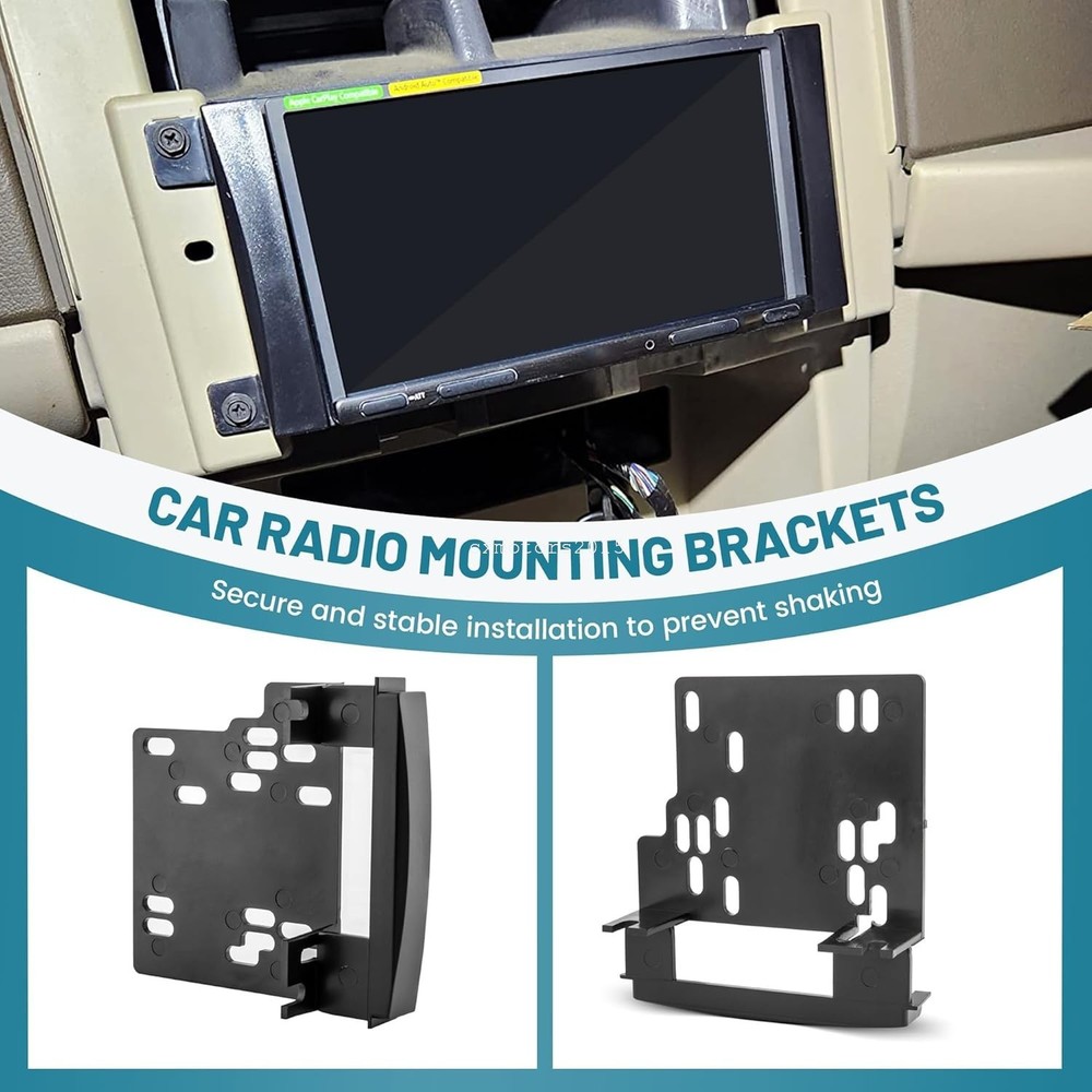 Double Din Car Stereo Install Bracket Mounting Kit For 2009-2012 Ram 1500 2500