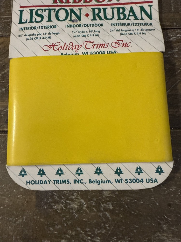 Holiday Trims Yellow Bow