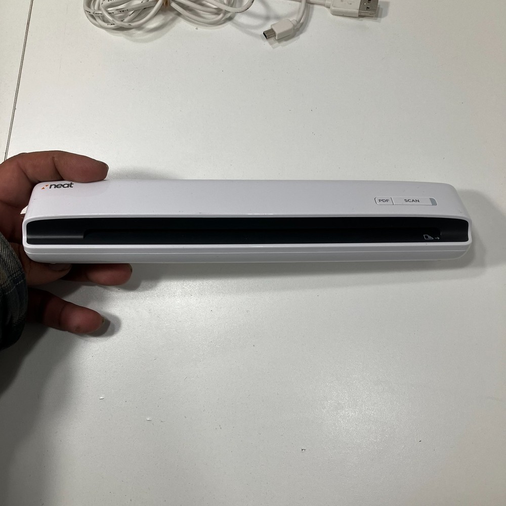 NeatReceipts NM-1000 Mobile Document Scanner USB Mac Disc Tested Working As-Is