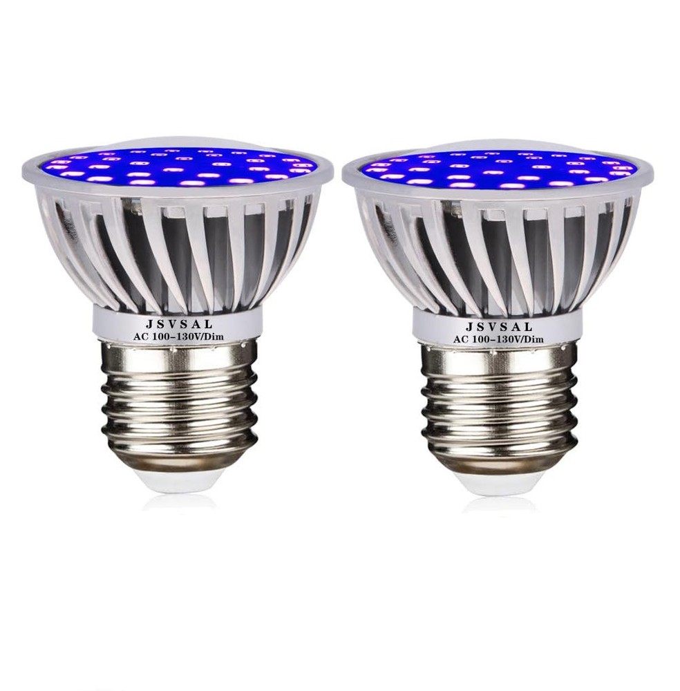 Dimmable LED Black Lights Bulb PAR16 Short Neck 6W Blacklight,E26 Medium Base...